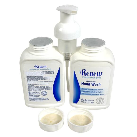 Melaleuca RENEW Intensive Skin Therapy Hand Wash Two 8 oz Bottles/One Pump-New! - Picture 1 of 4